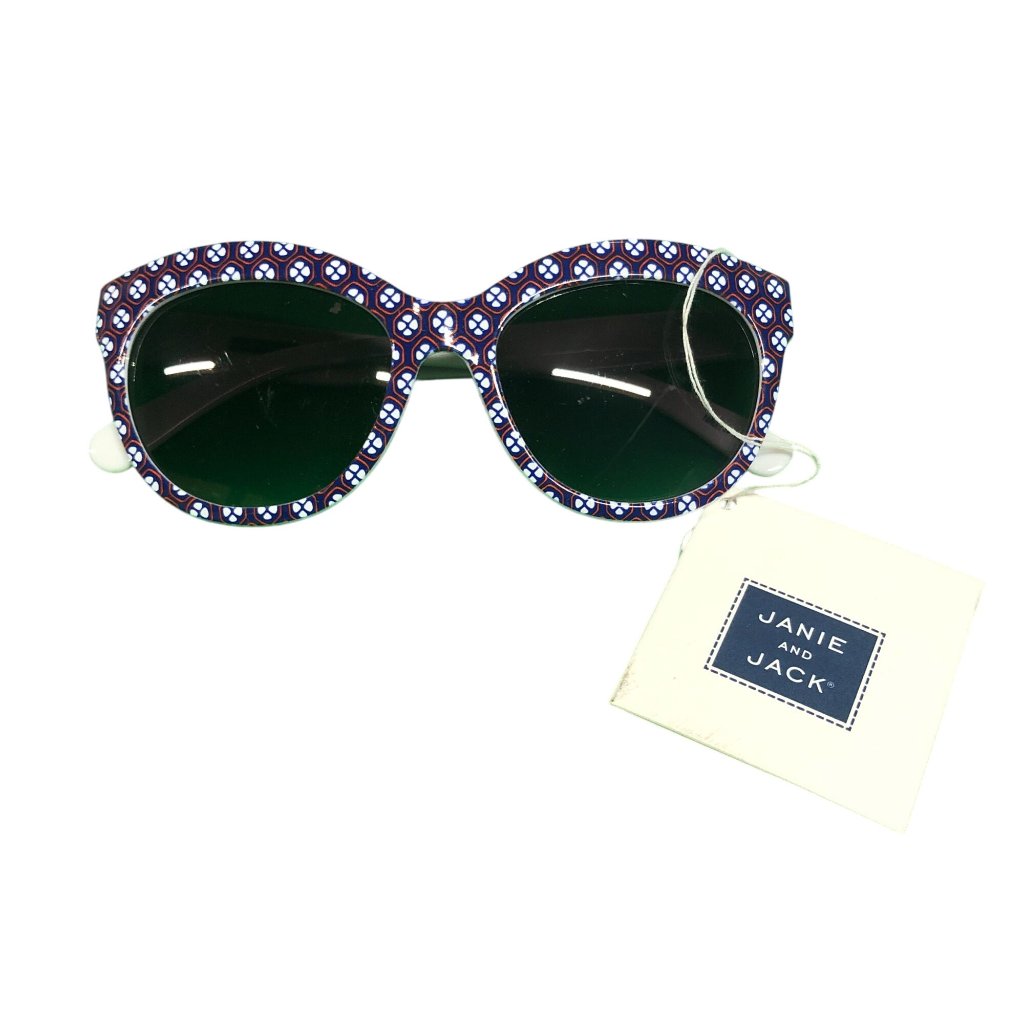 Janie And Jack Sunglasses Geometric Blue Orange 4 And Up